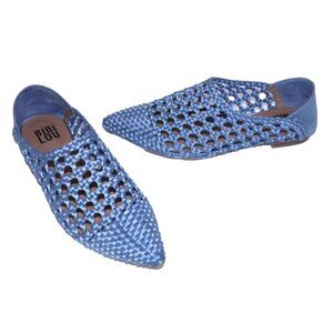 Bibi Lou Anthropologie light blue flats, loafers slip on shoes Women's 39, US 9